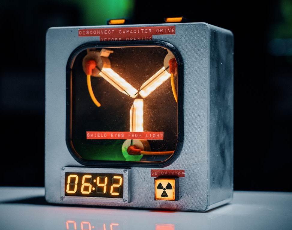 Flux Capacitor Alarm Clock