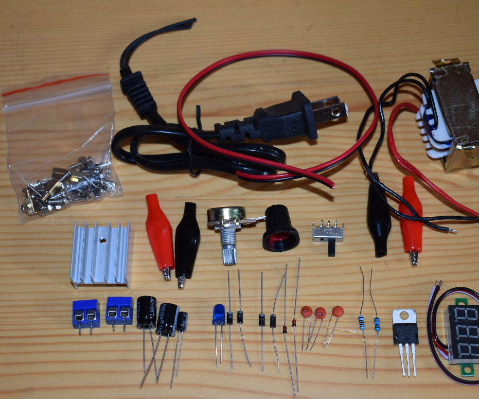 DIY an Adjustable Power Supply Source With Voltmeter Function