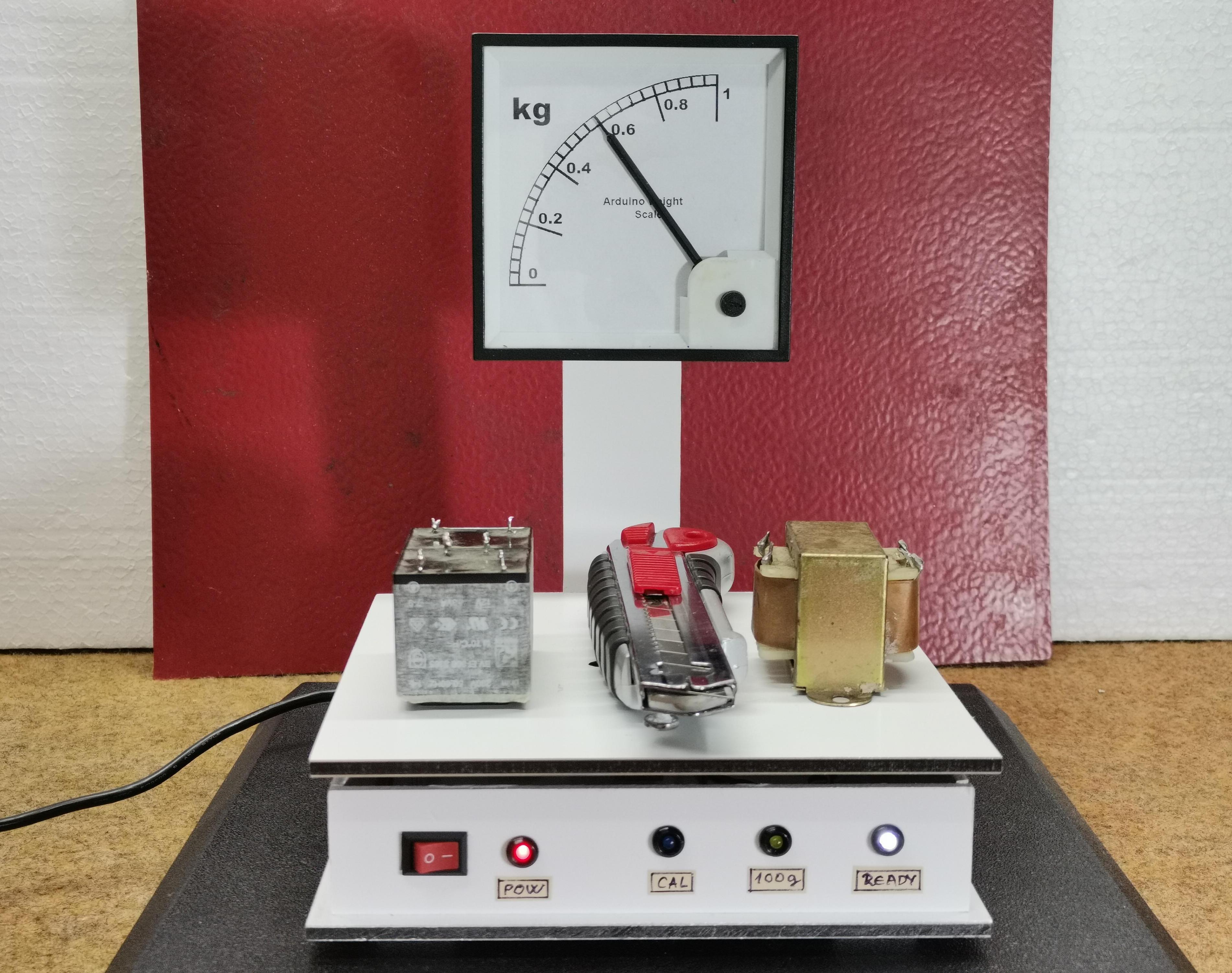 Arduino Weighing Machine (scale) With Analog Showing