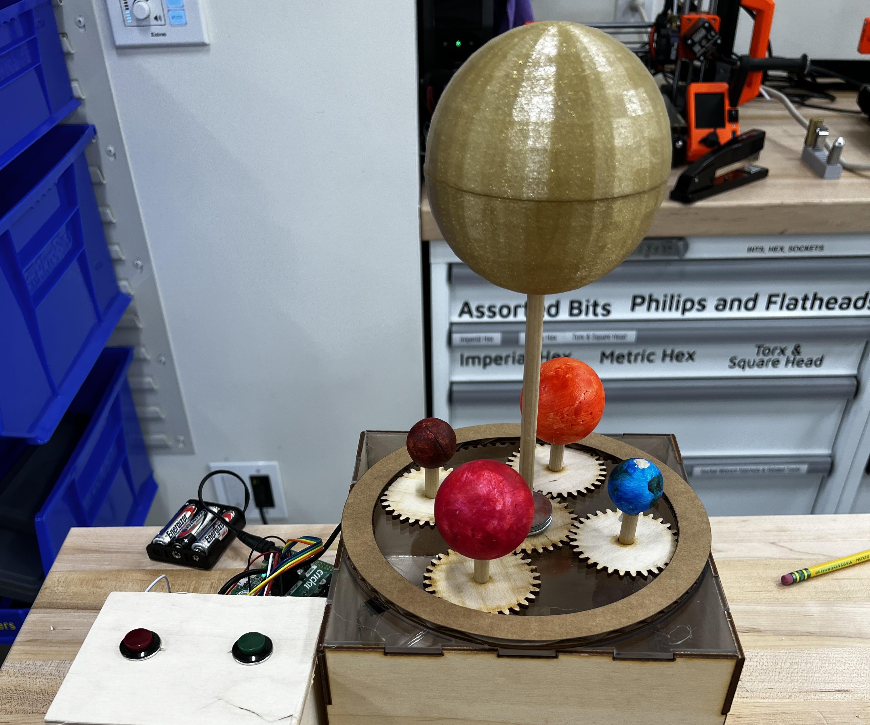 Laser Cutter Model Solar System