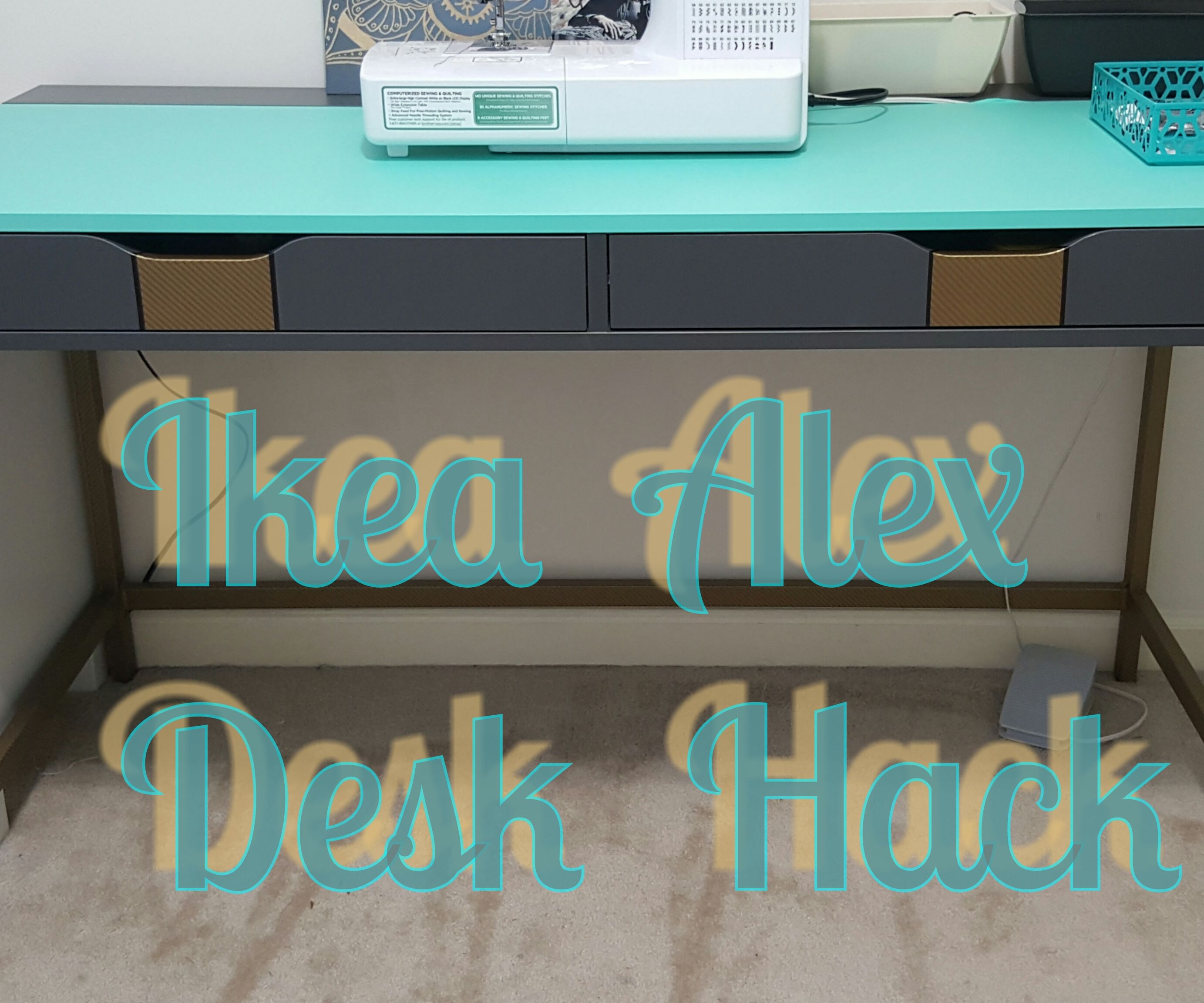 Alex Ikea Desk Hack