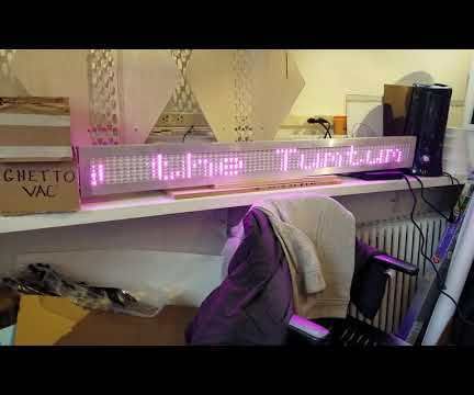 LED Strip Message Board