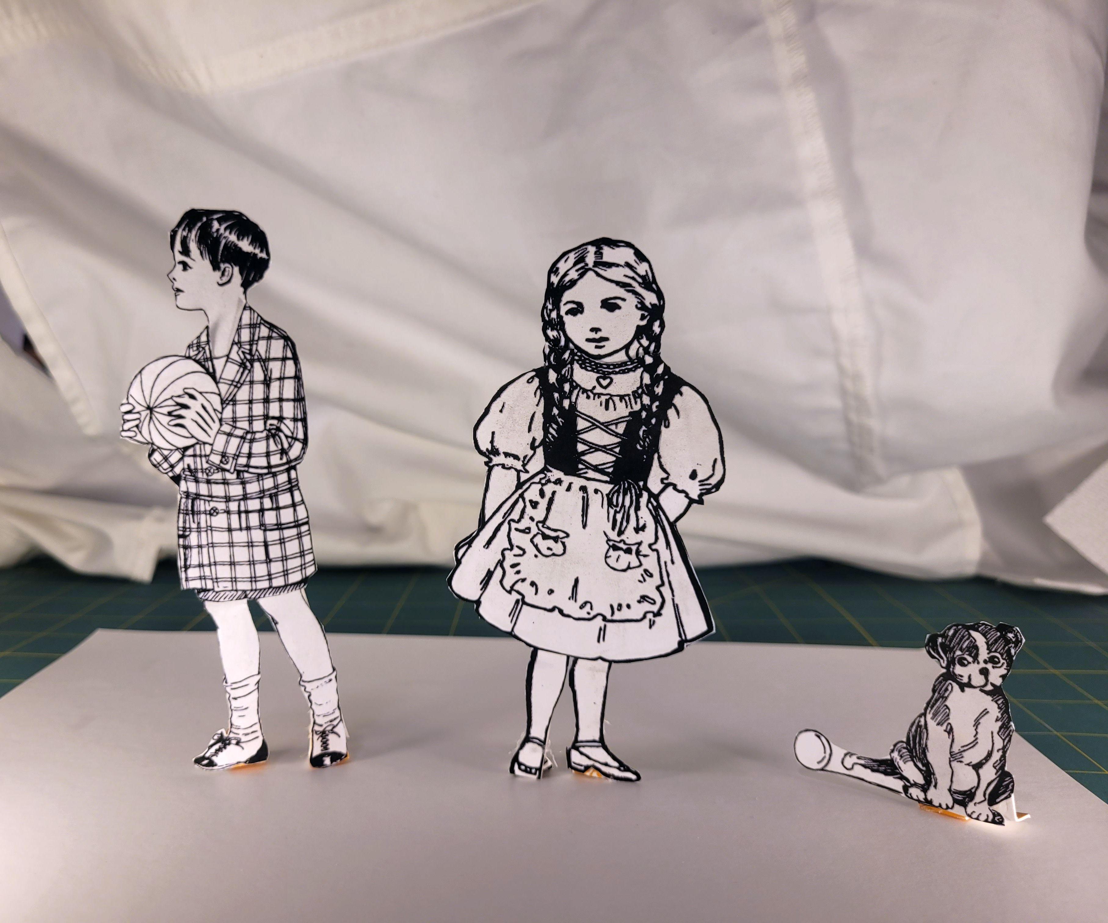 Paper Dolls Dancing – Historical Paper Dolls Dancing With Magnets, Quick & Simple Project, Customizable