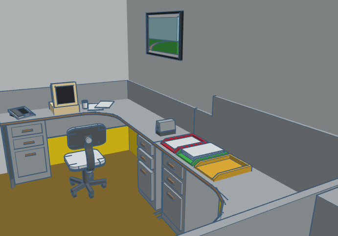 Diorama Project: 427's Office (Tinkercad)