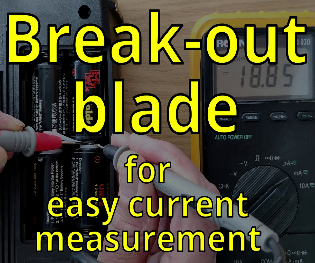 Break-out Blade for Easy Battery Current Measurement