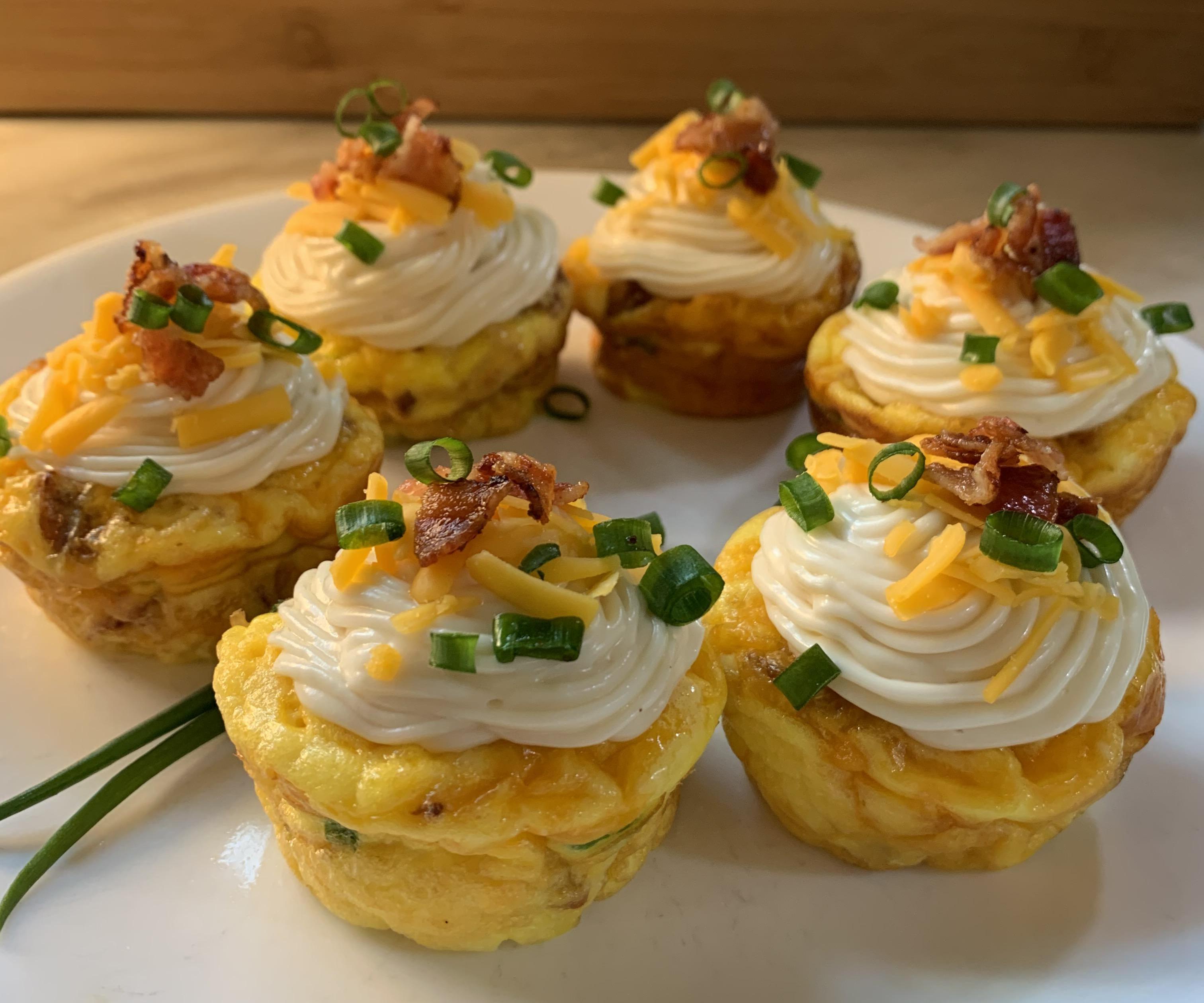 3 Cheese ‘N Bacon Breakfast Cupcakes 