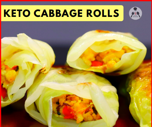 Keto Cabbage Rolls [Keto Veg Dumplings] | Indian Keto Recipes | 5-Minute Kitchen