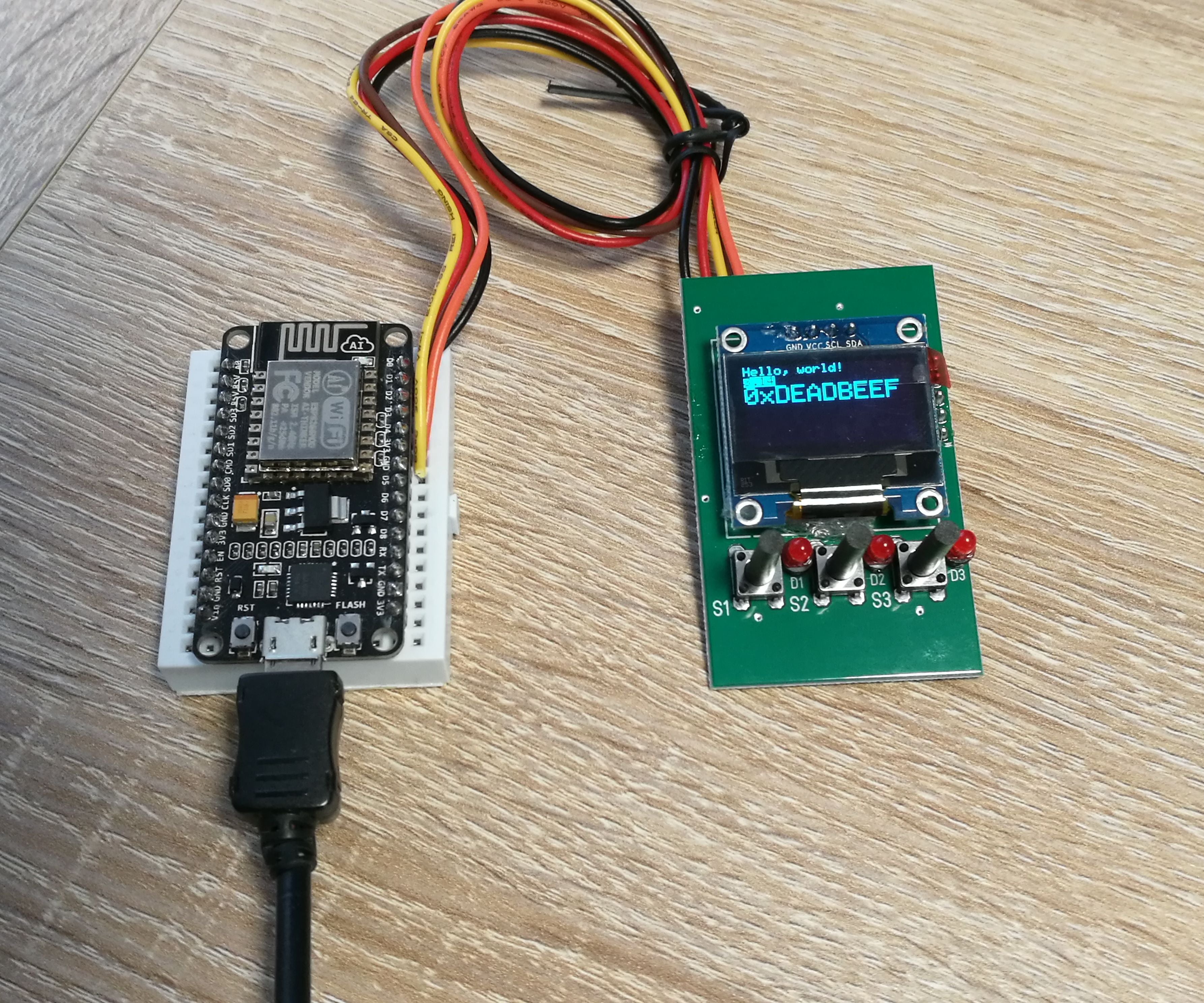 How to Connect NodeMCU / ESP8266 and OLED Shield