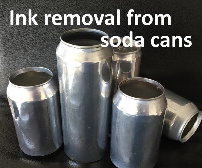 Ink Removal From Soda Cans