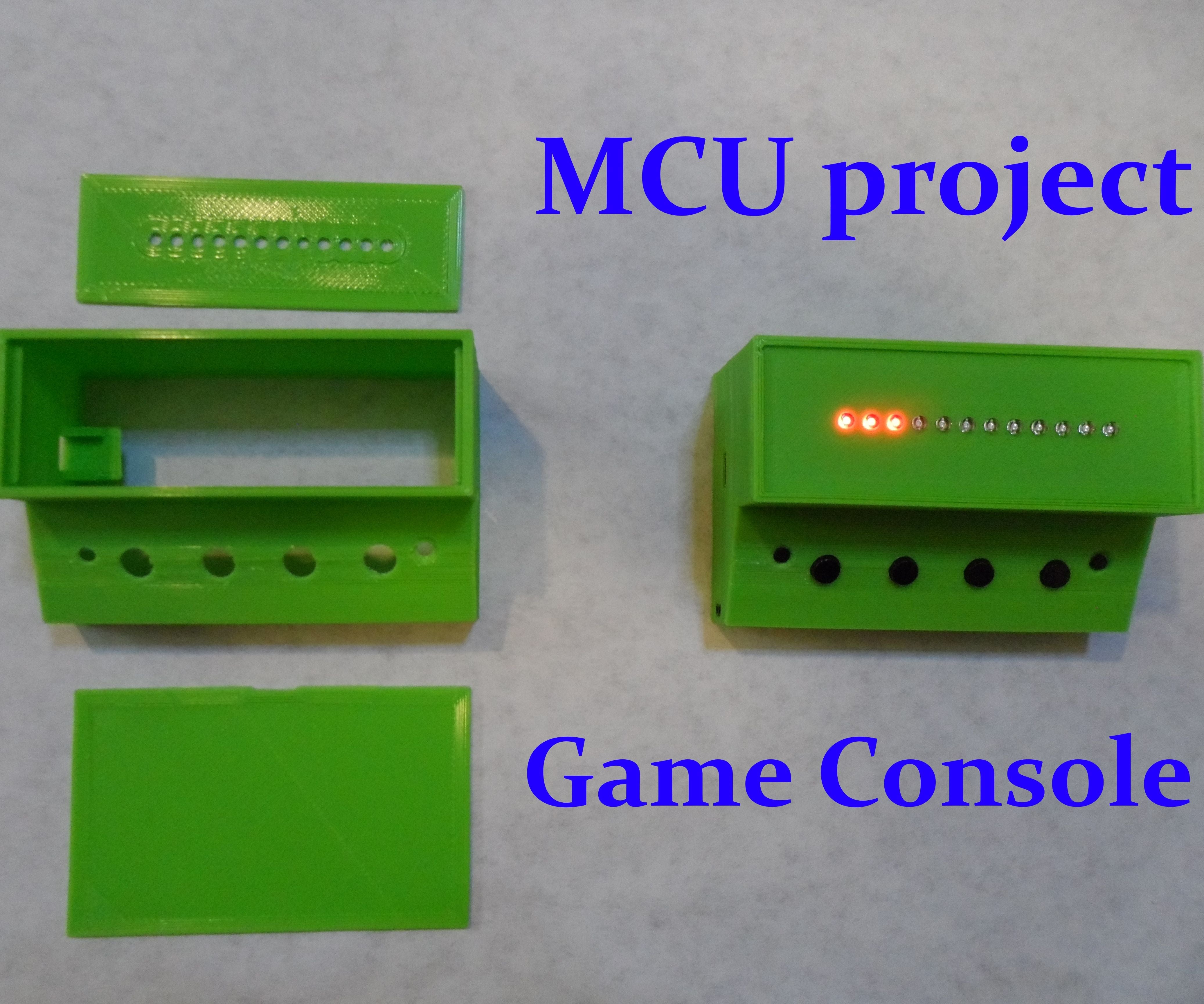 Inline 12-LED Display Game Console