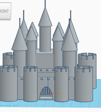 Medieval Castle 3d Print With Customizable Flags