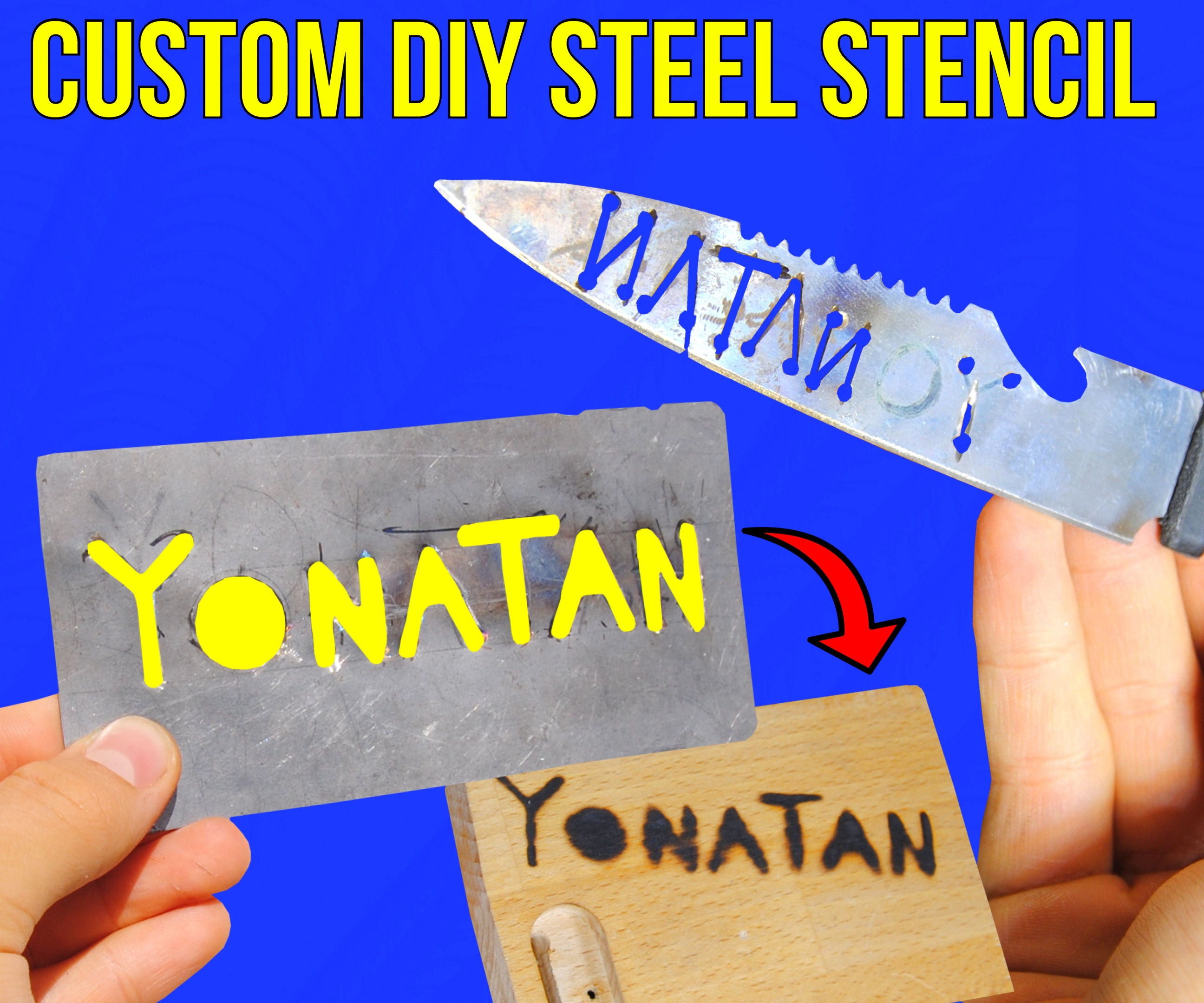 Custom DIY Metal Stencil: Engrave Your Name/Logo Without a Laser Engraver!