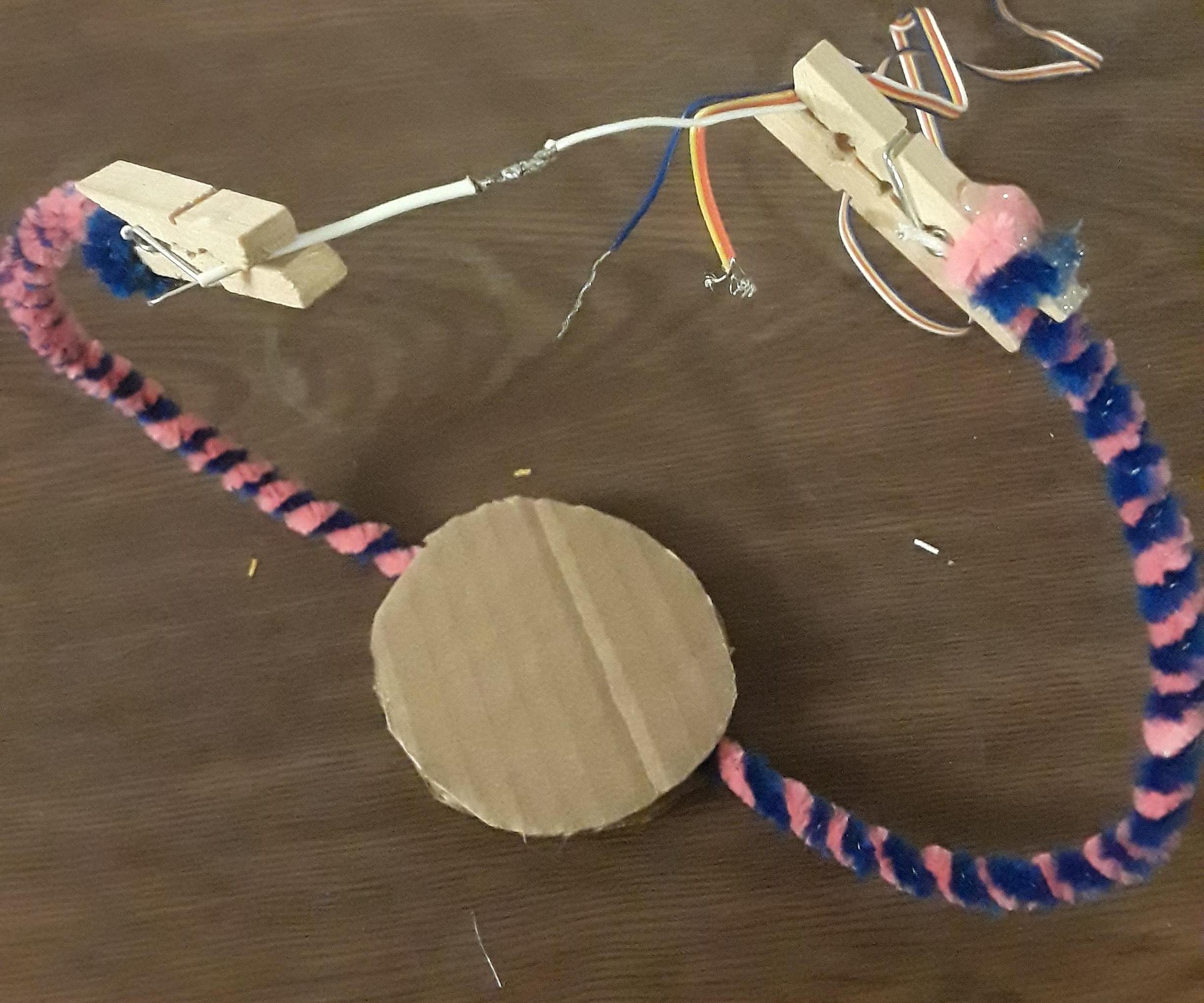 Soldering Helping Hand From Pipe Cleaners and Clothespins