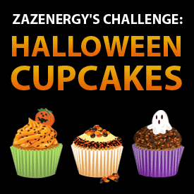 Zazenergy's Challenge: Halloween Cupcakes