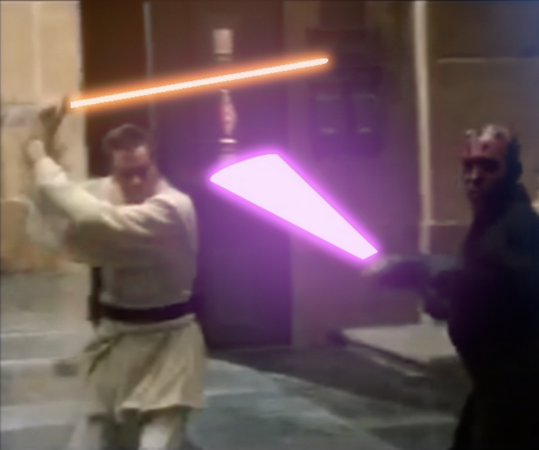 Lightsaber VFX (Rotoscoping in Blender)