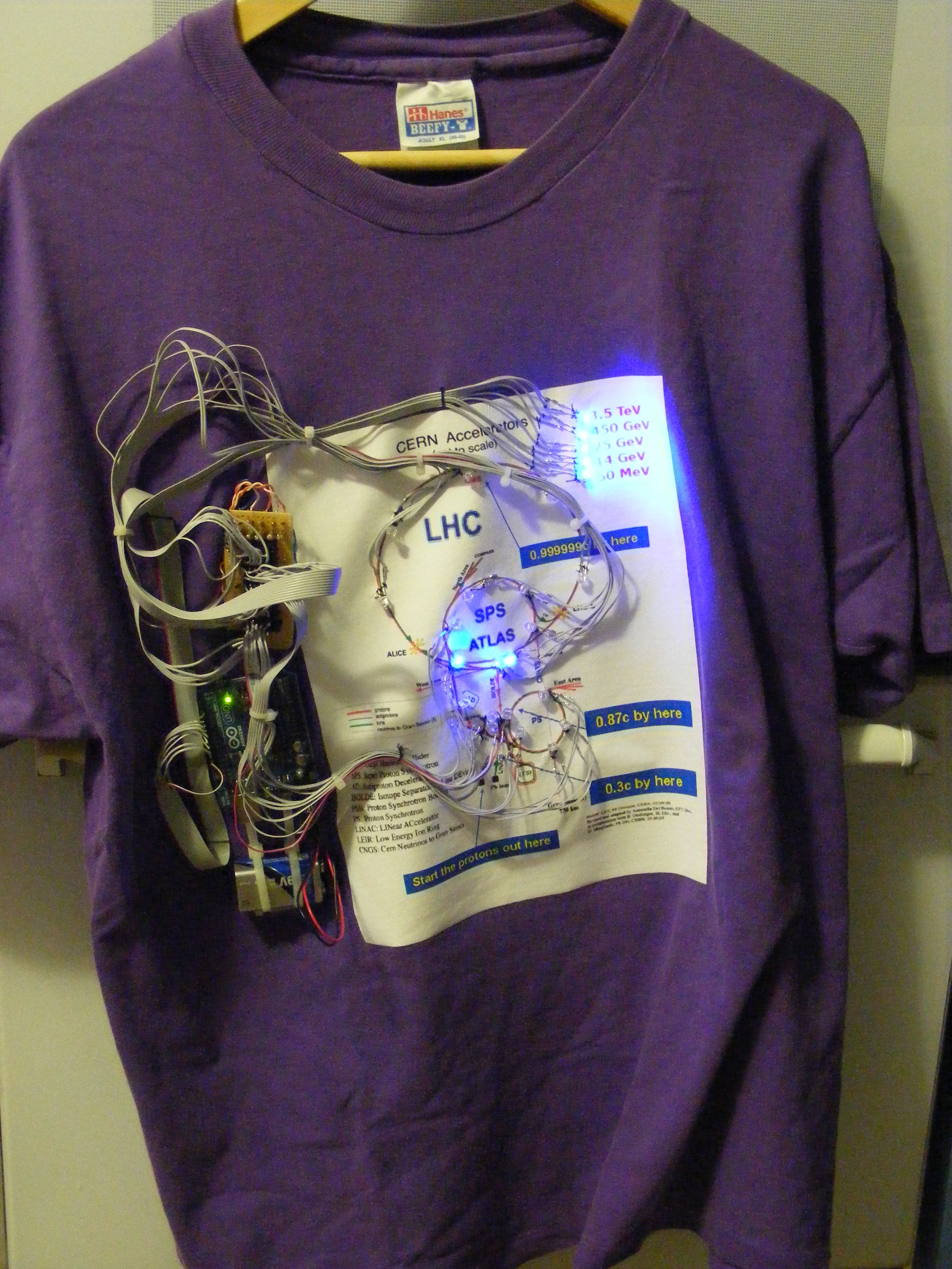 God Particle Wearable LHC Demonstrator Shirt