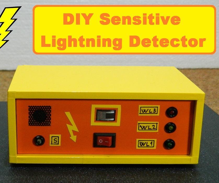 Sensitive Arduino Lightning Detector With Homemade Sensor