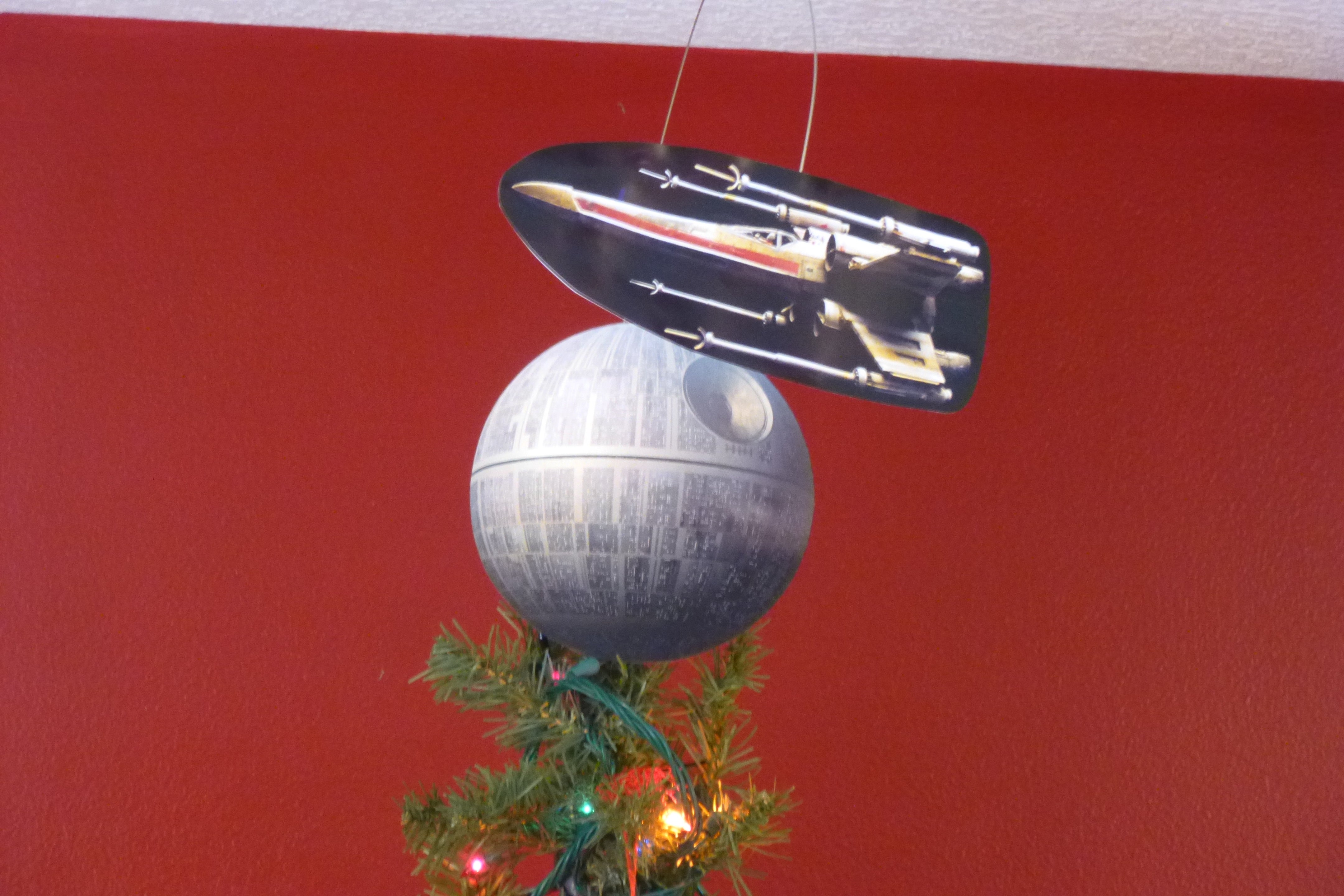 Customizable Motorized Tree Topper With Star Wars Flair