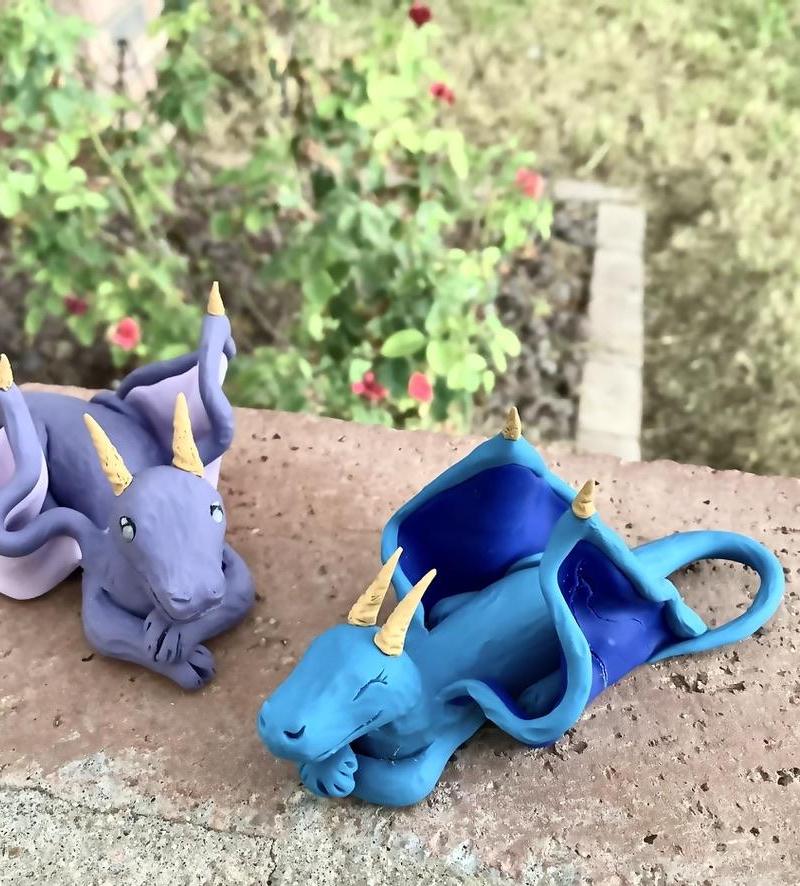 Super Easy Clay Dragons!