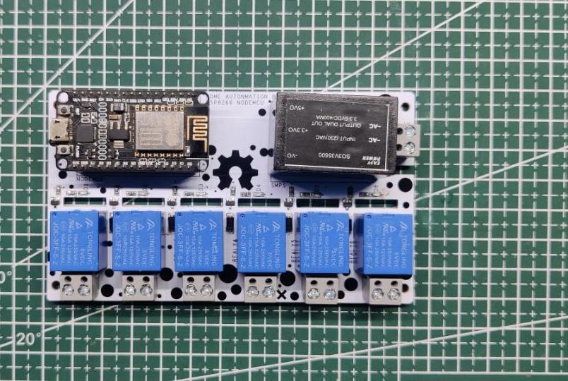 Home Automation Board With NODEMCU Six Outputs