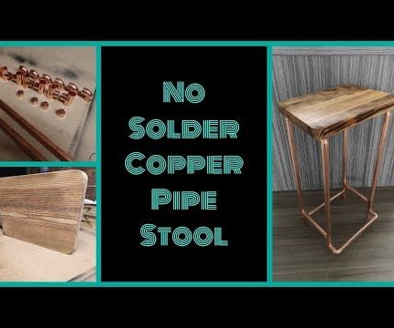 No Solder Copper Pipe Stool