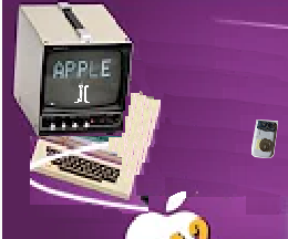 Tiny 70' Apple Computer 