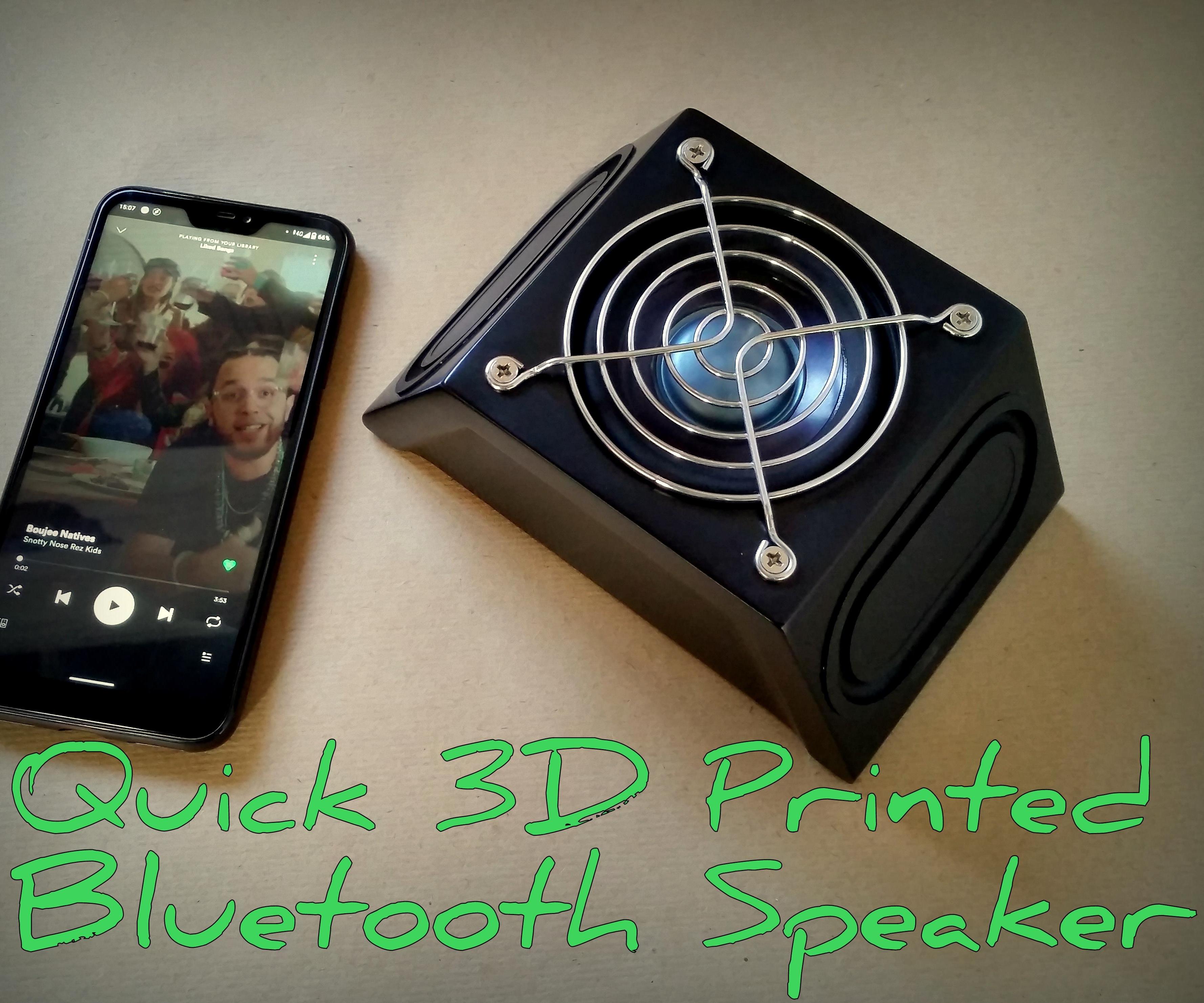 Quick 3D Printed Mini HiFi Speaker