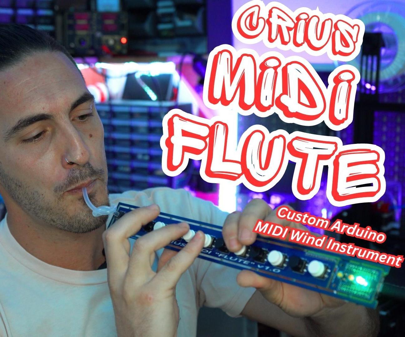 DIY Arduino USB MIDI Wind Instrument - Crius MIDI Flute V1