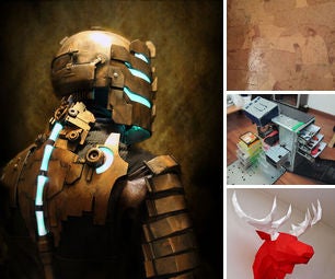 140323 - PC Case Toolbox, DEAD SPACE Cosplay, Paperbag Decoupage Floor