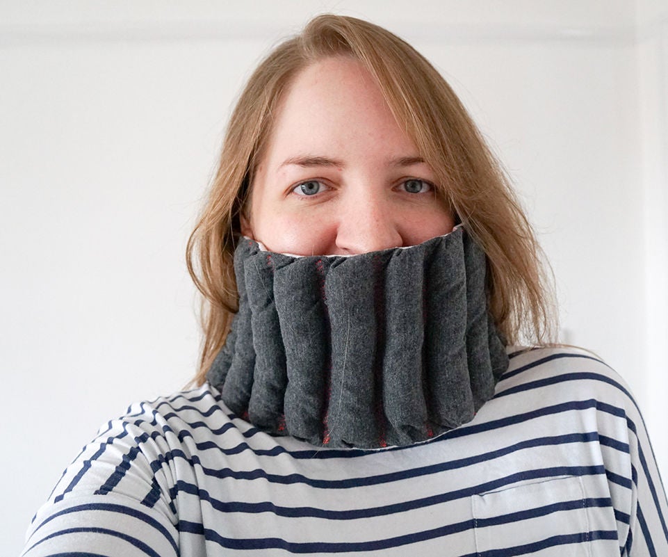 Cozy 'Bubble' Scarf | Snuggly Sewing Project
