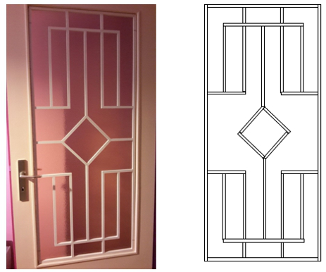 Decorative Panel for Glazed Door