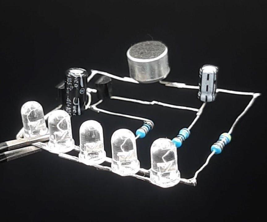 Sound Controlled Led Lights Circuit