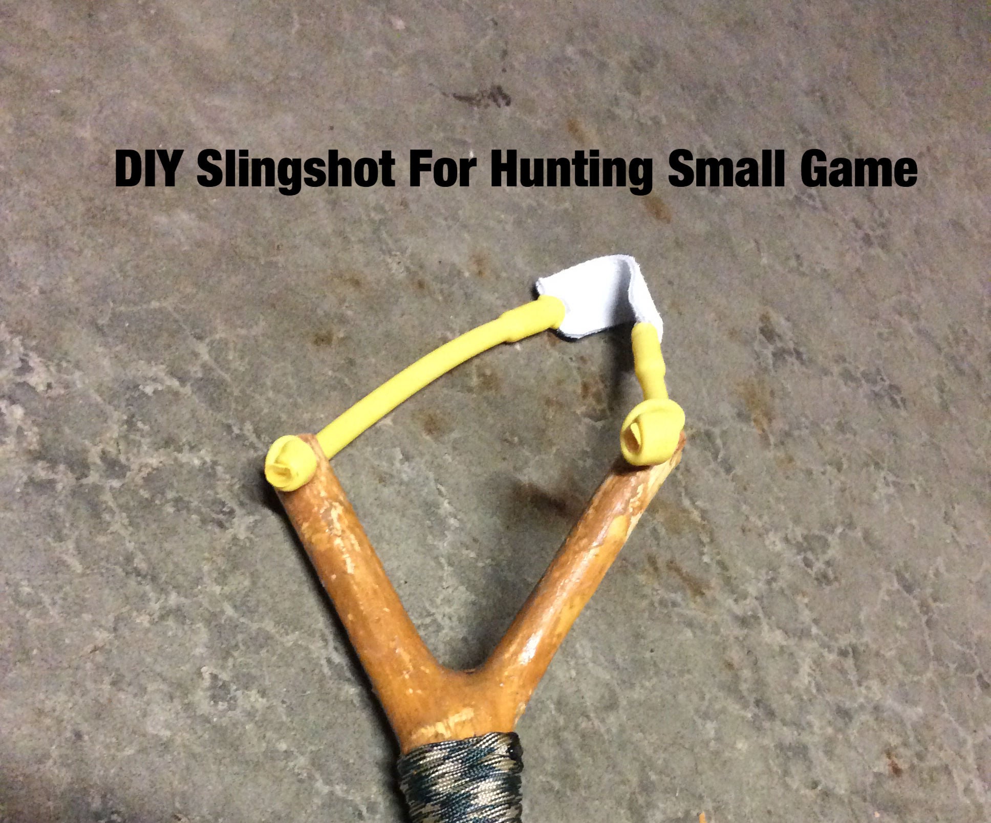 DIY Slingshot for Hunting Small Game !!!