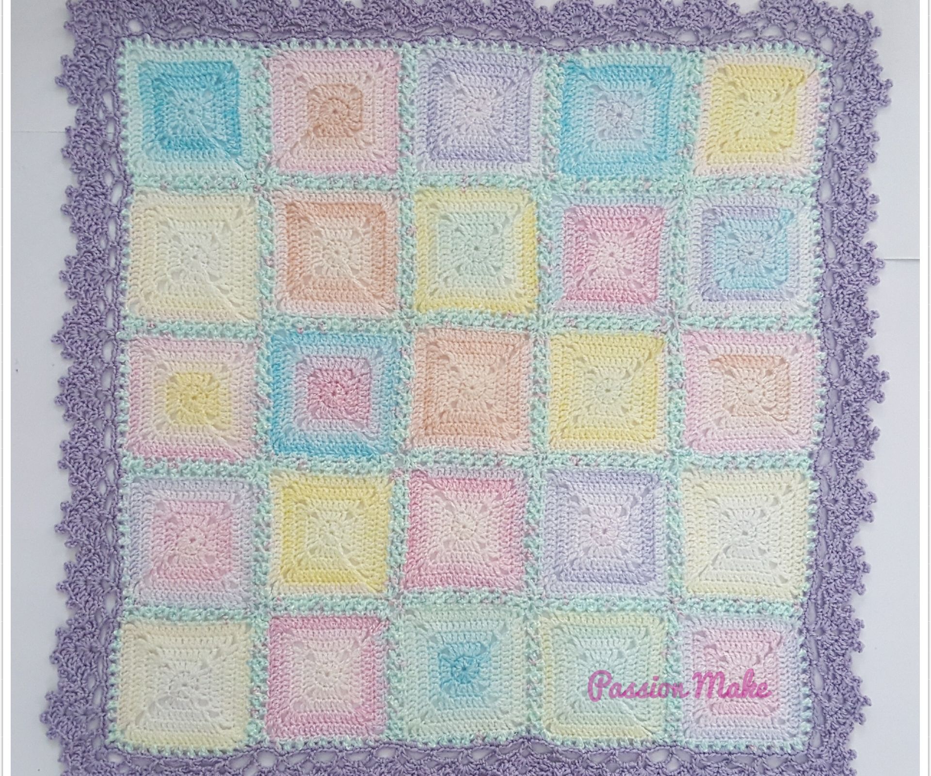 Crochet Pastel Baby Blanket