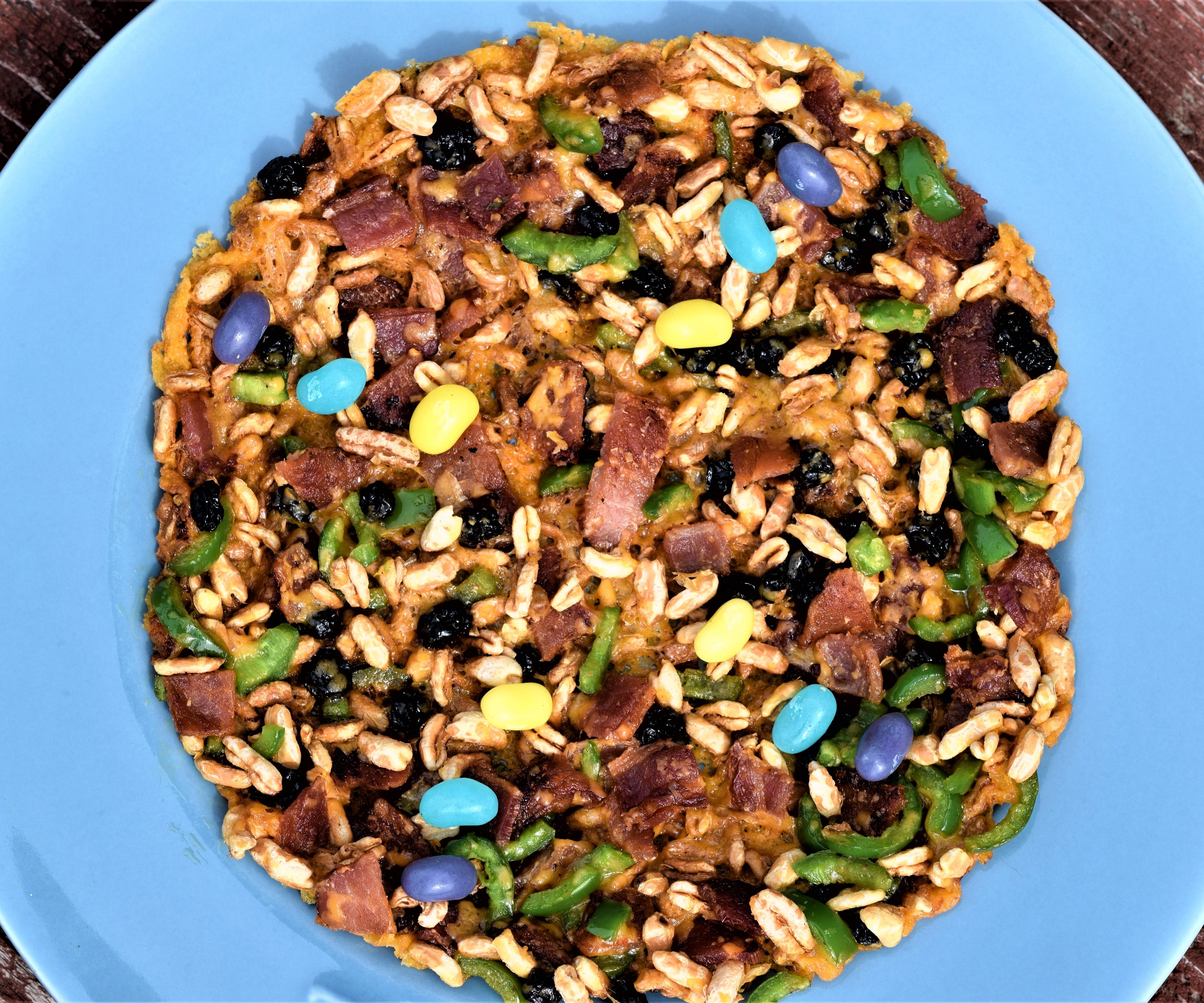 Rainbow Breakfast Cereal Pizza Brittle