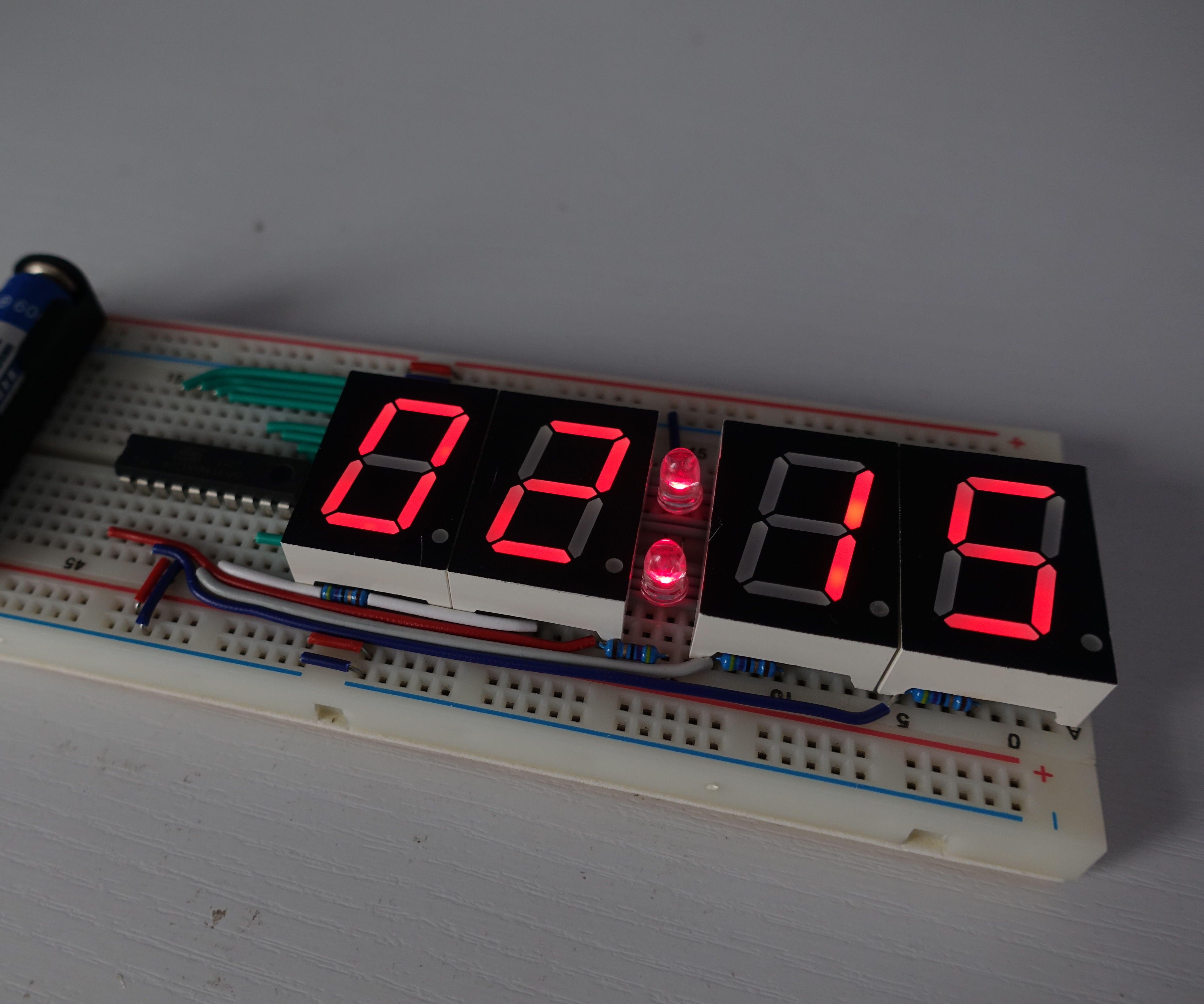 ATtiny Seven Segment Display Timer