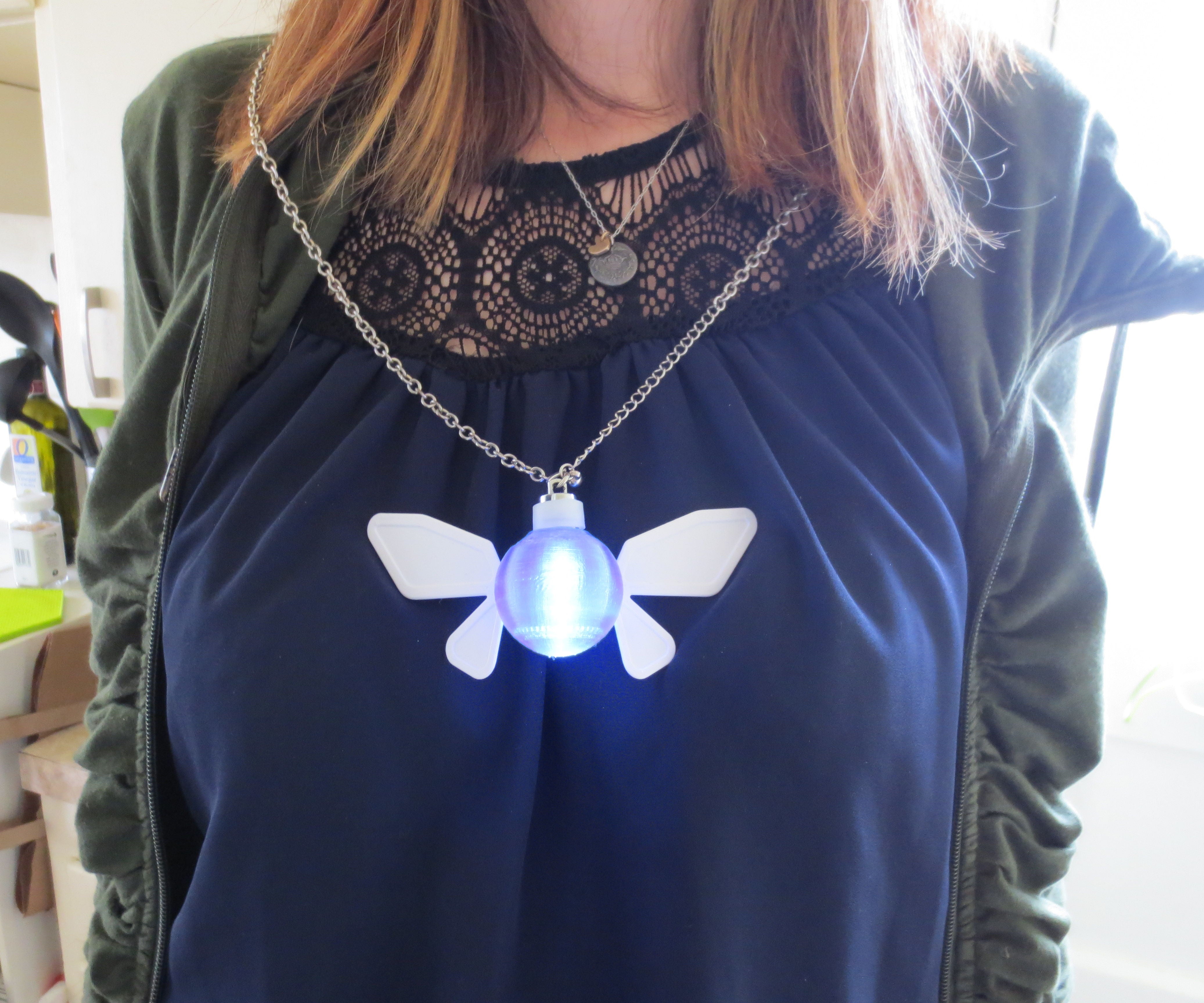 Zelda Navi Fairy LED Necklace/Ornament