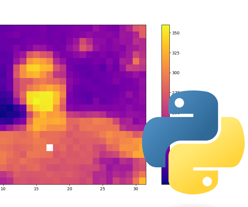 Viewing a Heat Map Data Stream in Python From MLX90640