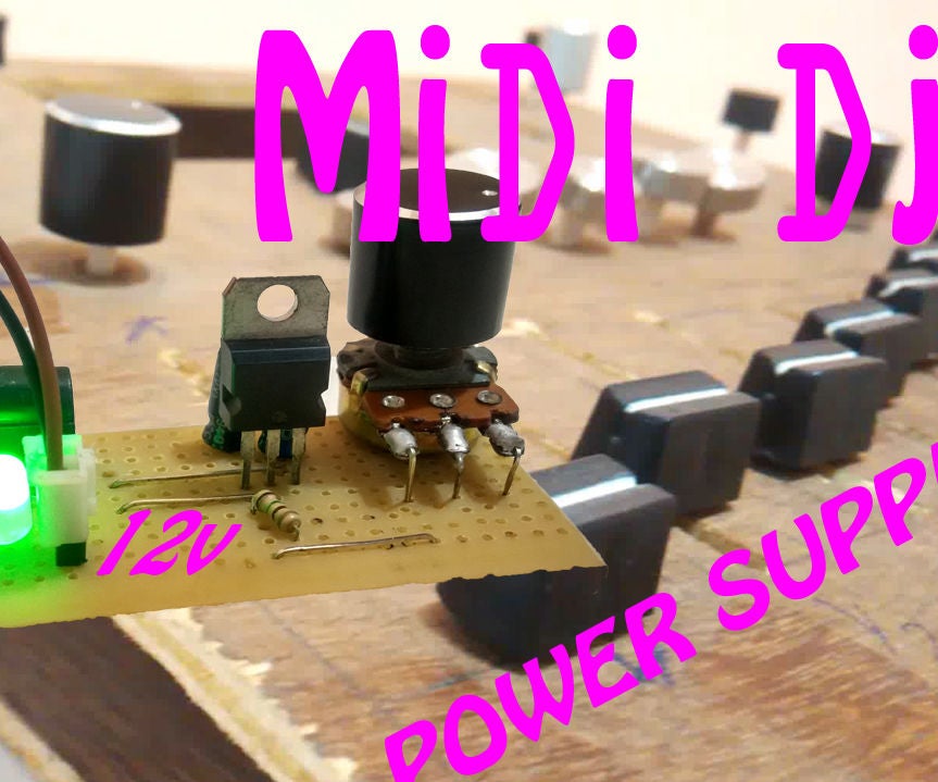 Variable Power Supply Controller to Control My MIDI Device(1.8v TO 12v) 