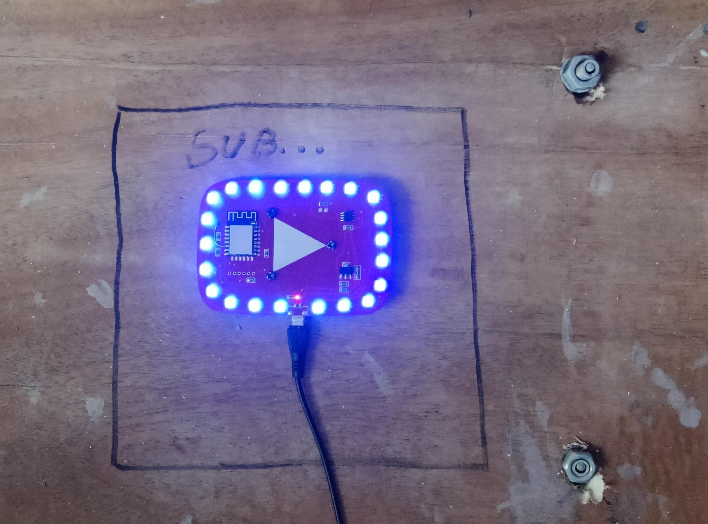 Youtube Play Button- Electronics Edition