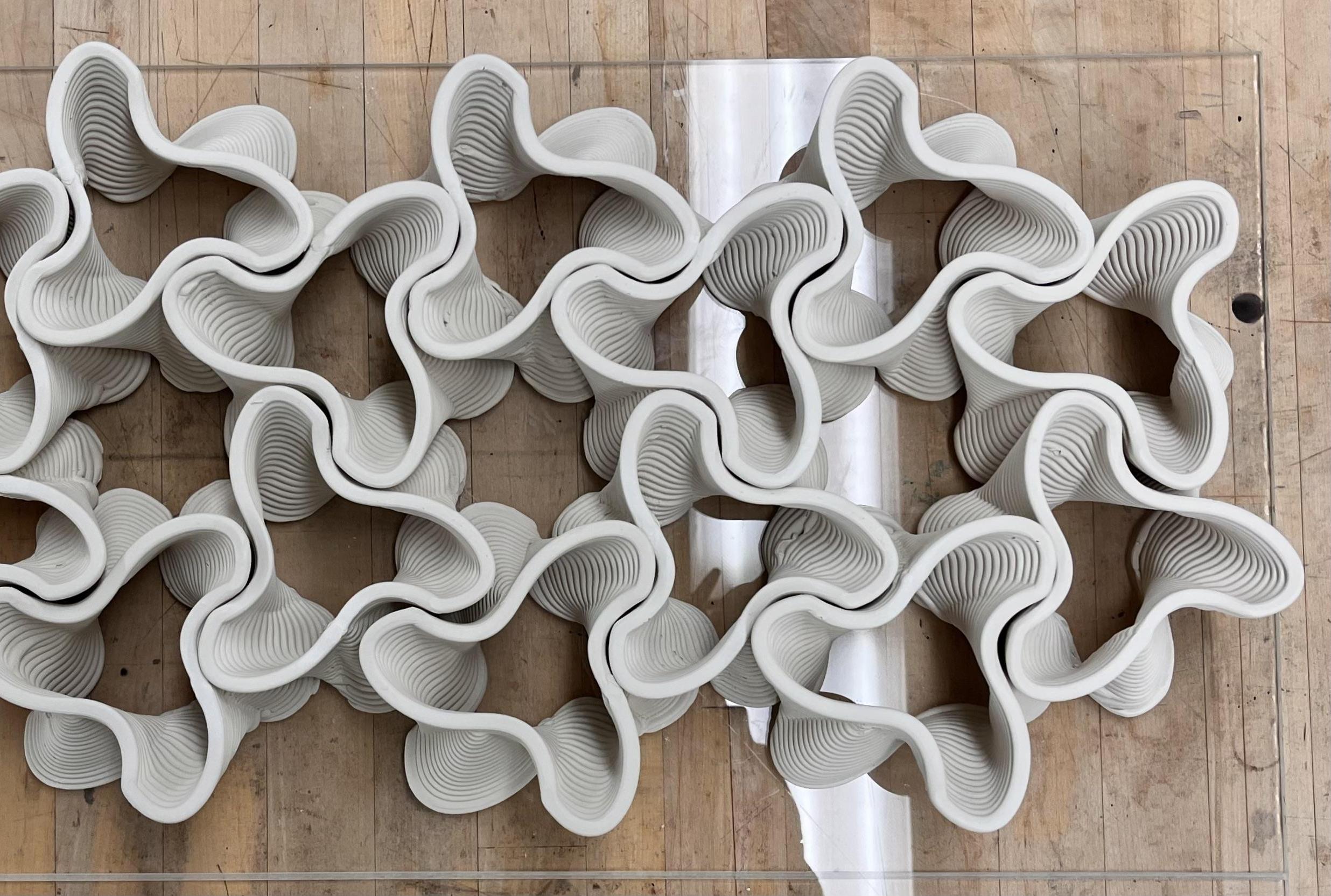 Tripetalous 3D Printed Ceramic Tiling