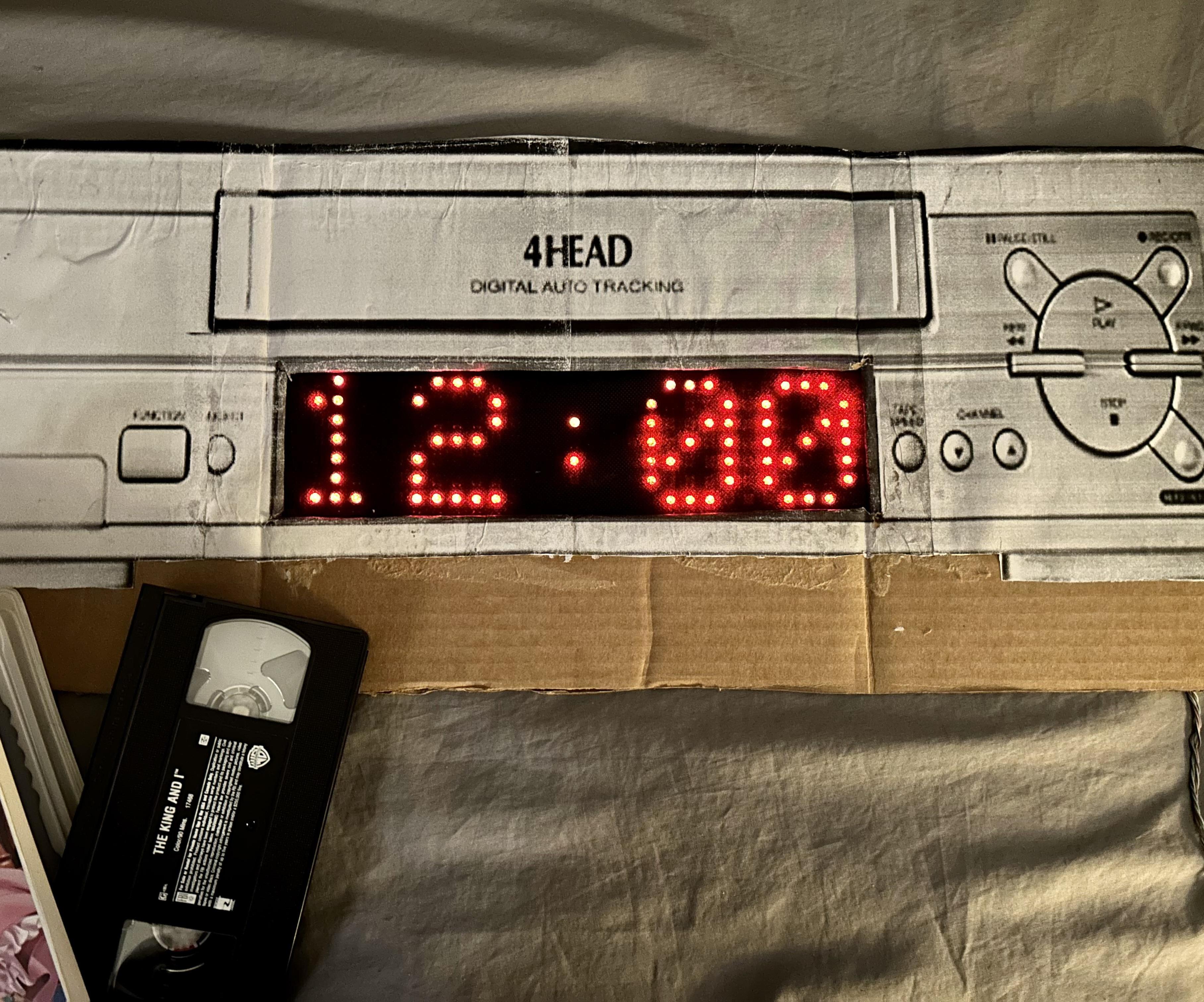 Giant VCR Clock