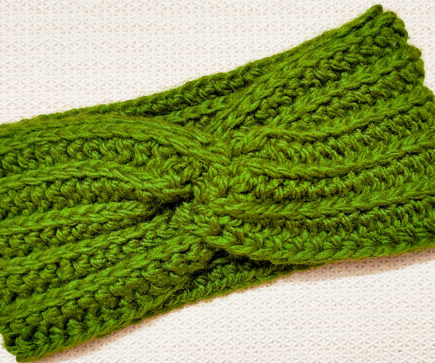 Quick and Easy Crochet Twisted Ear Warmer Headband