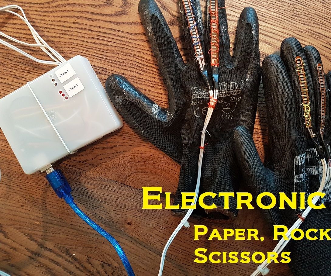 Electronic Paper Rock Scissors Game