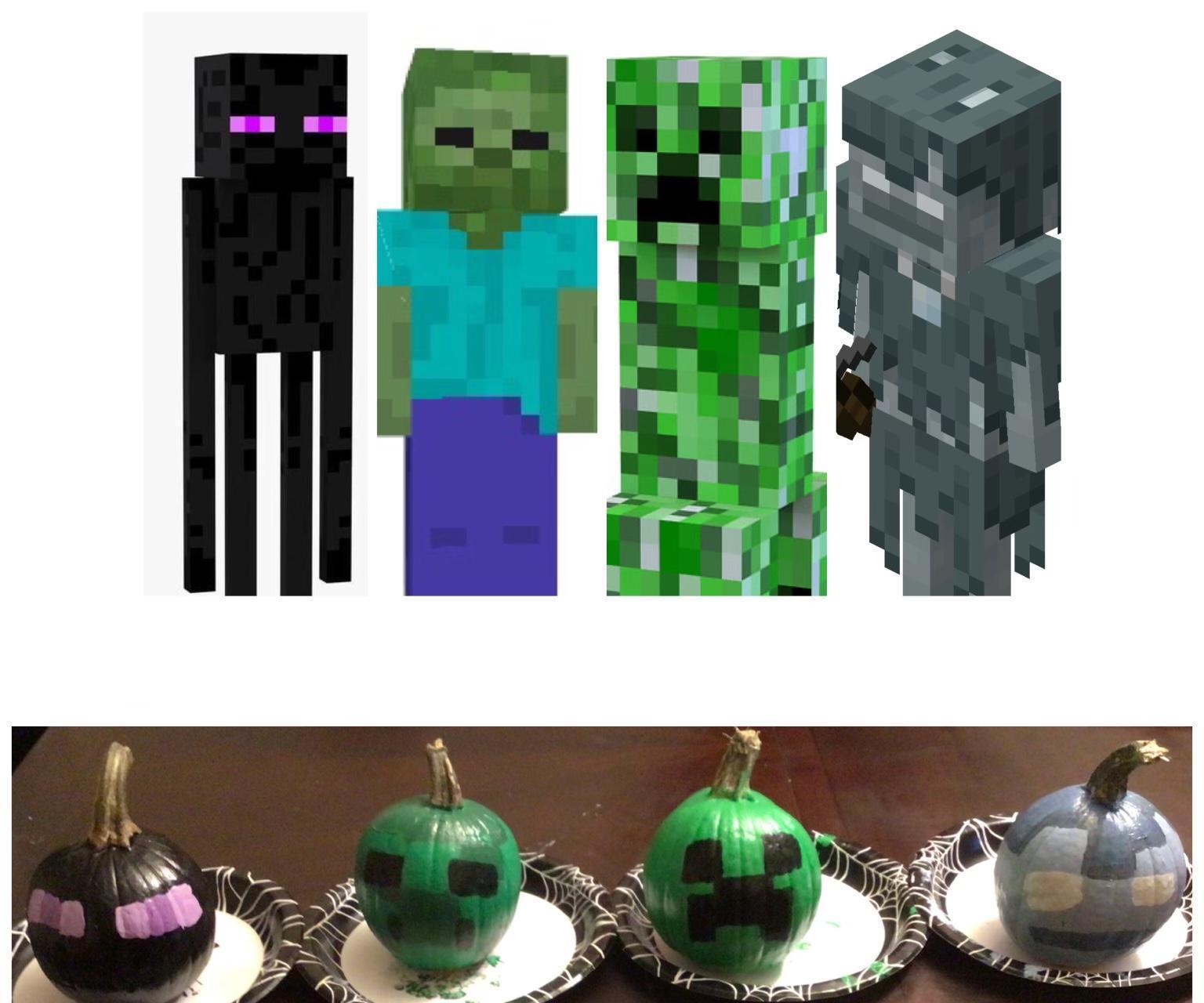 How to Make Minecraft-Themed Pumpkins