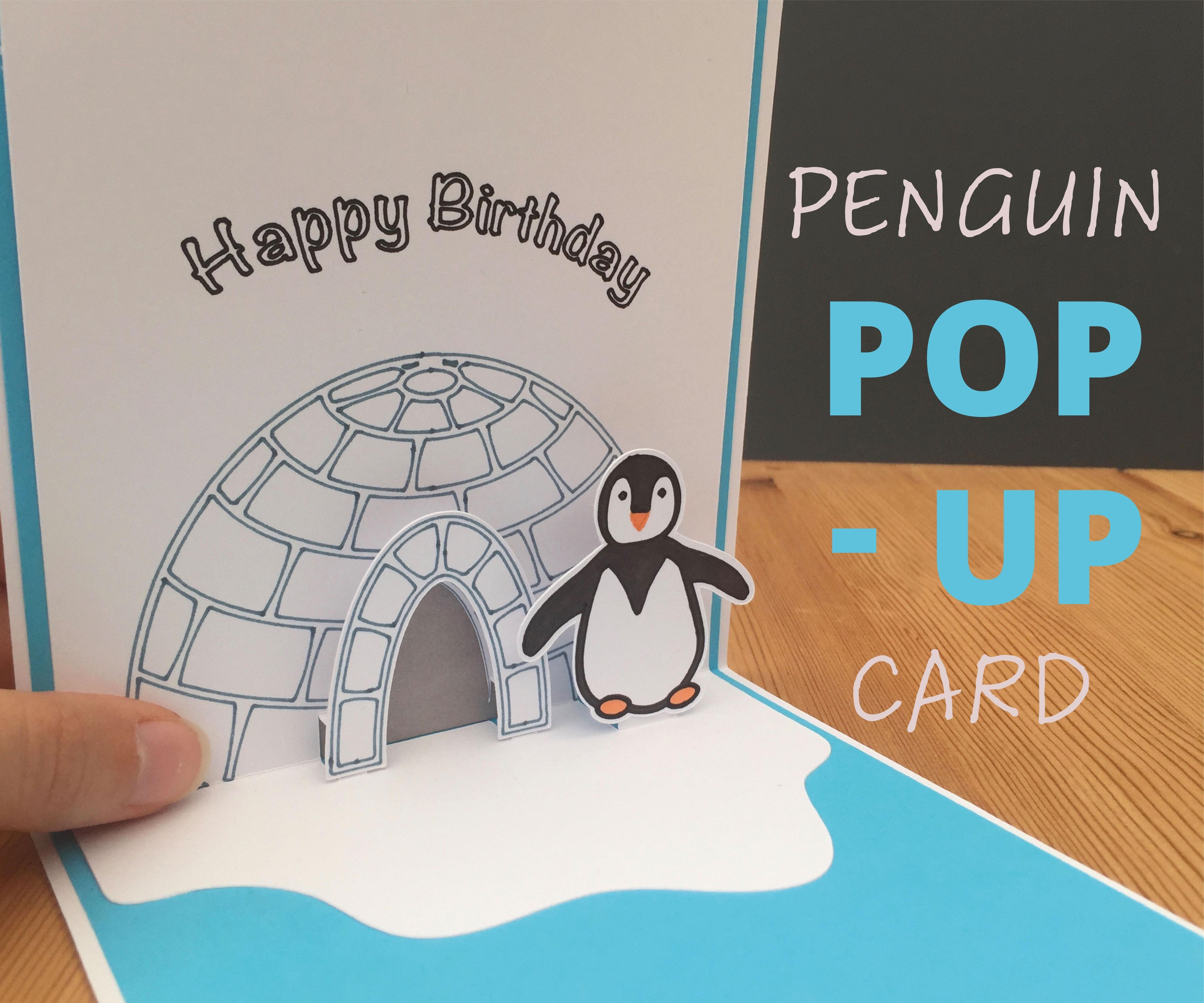 Pop-Up Penguin Card