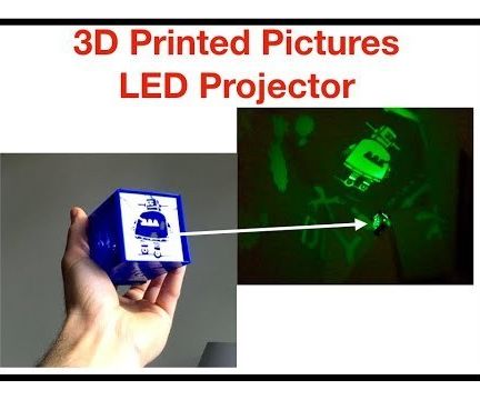 3D Printed Pictures LED Projector