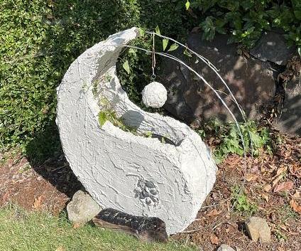 Yin/Yang Cement Sculpture/Planter