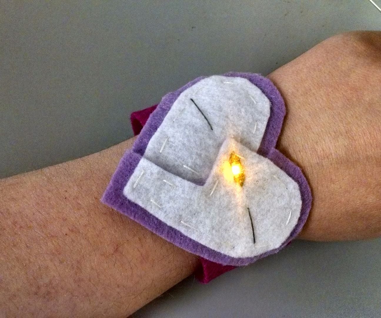 LED Broken Heart Bracelet