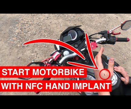 Start Motorbike With NFC Hand Implant